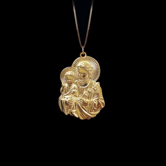 St joseph necklace gold deals