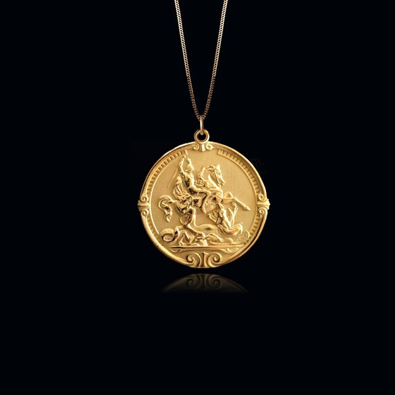 St george and the dragon deals pendant