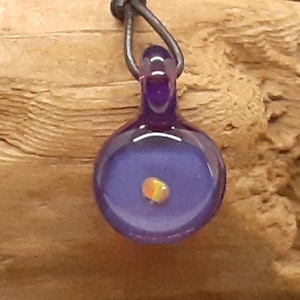 Encased Opal Pendant - Hand Made Glass Pendant