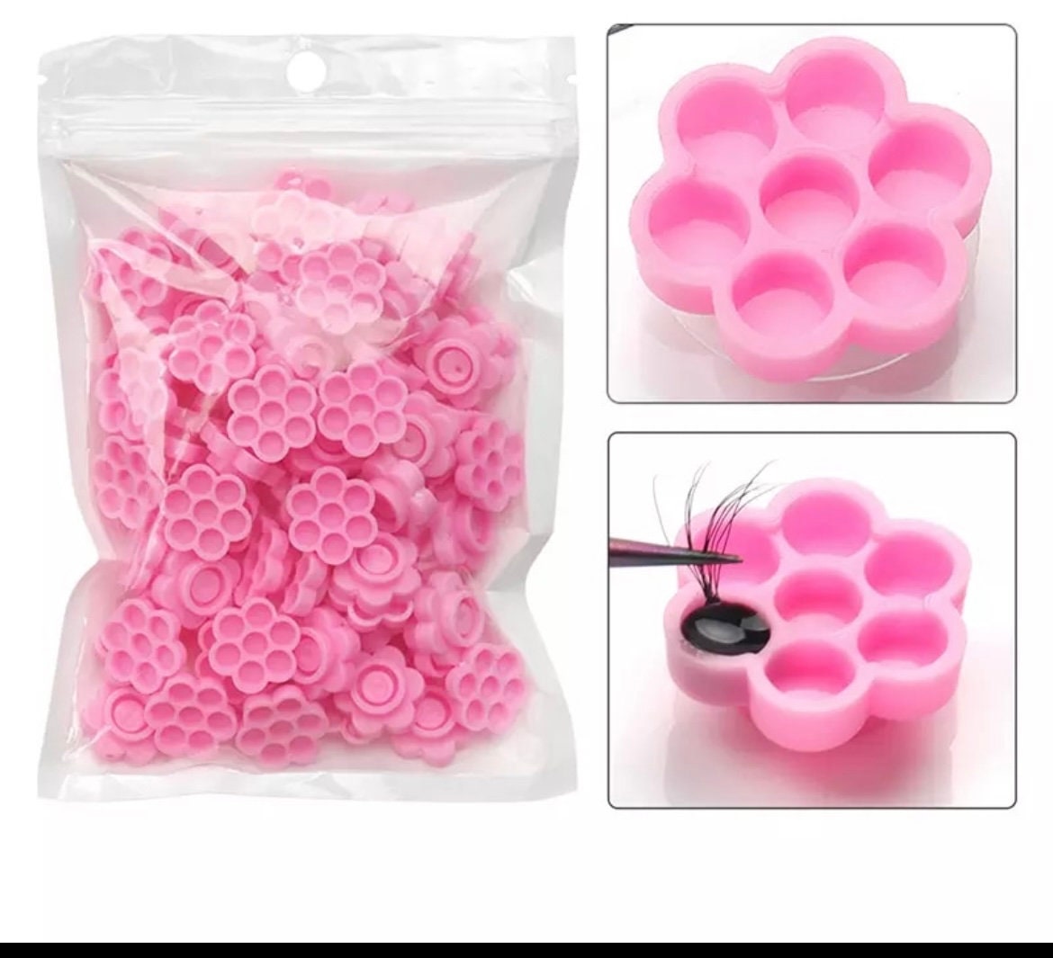 Flower glue cup for lash extension Etsy