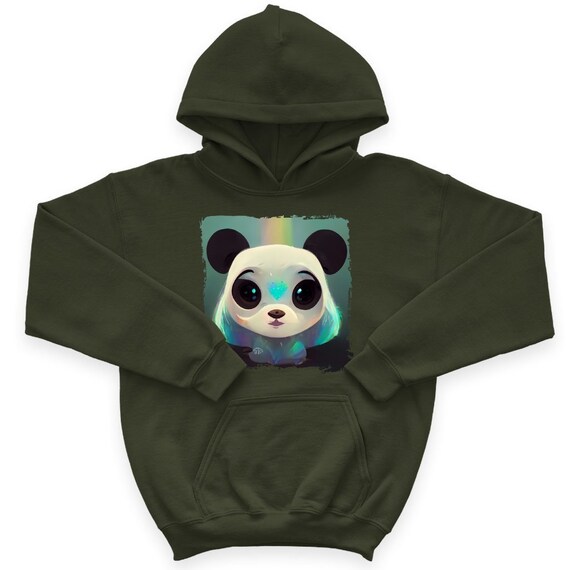 Kids Pullover Hoodie Kids Panda Hoodie Panda Birthday Etsy