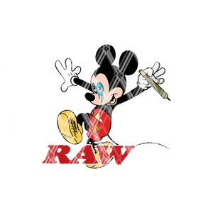 Smoking Cartoon Character