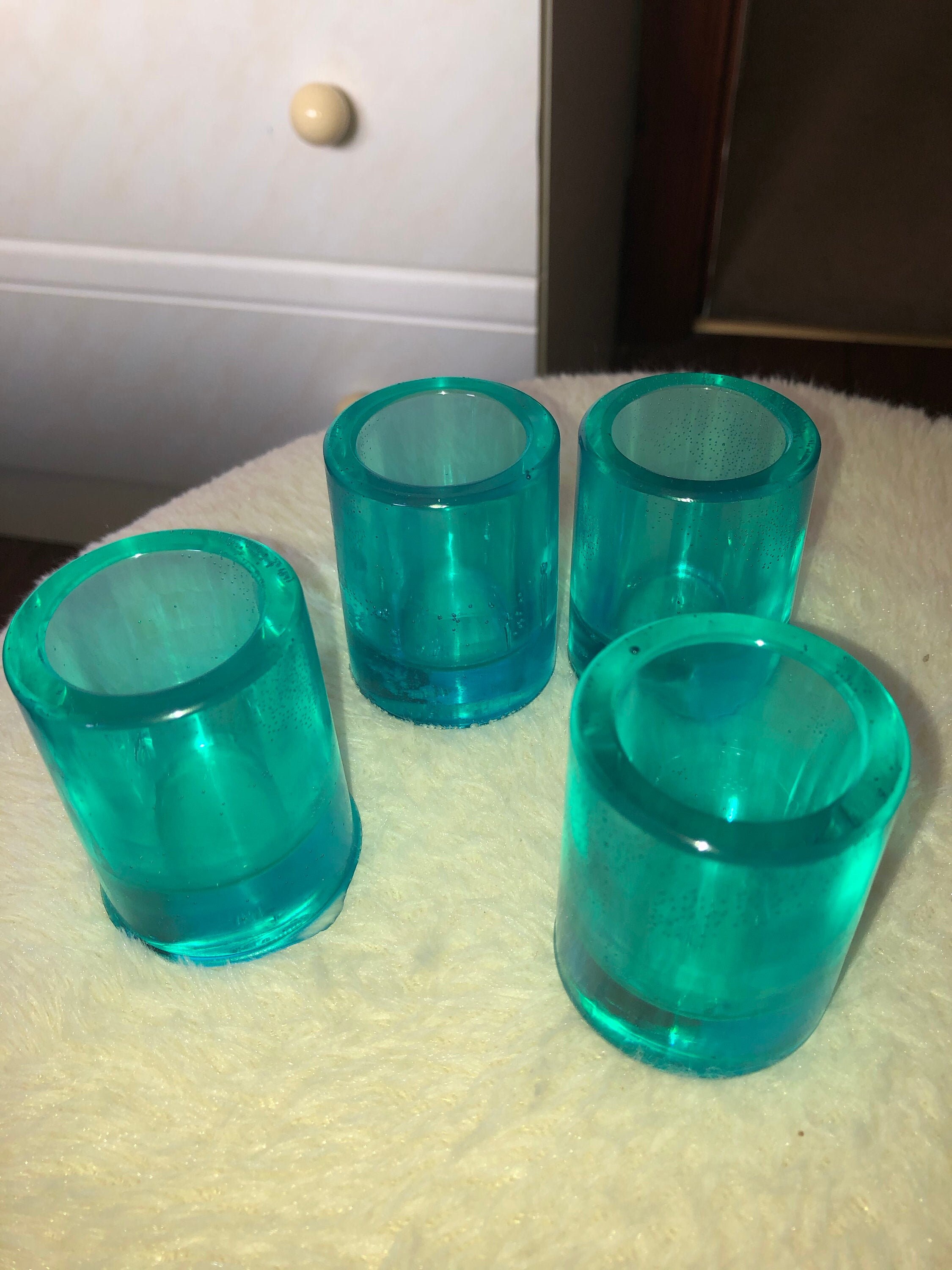 Resin shot glasses Etsy