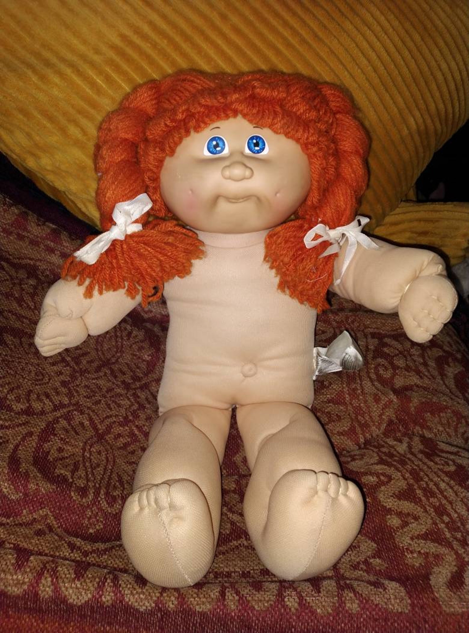 1983 Cabbage Patch Kids Doll little girl Red Plaited Hair Etsy