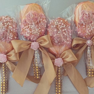 Gluten Free  Chocolate Gold Rose Cakesicles Cake Pops  Birthday   Wedding Anniversary Baby Shower  Gift Party New Years Holiday