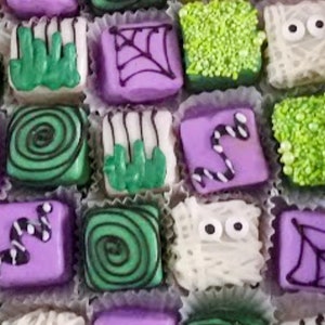 Gluten Free Halloween Petit fours Birthday Party Treats Favors Beetlejuice