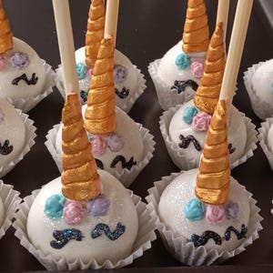 60 Piece Gluten Free Unicorn Party Package Cakepops Rice Crispy Pretzels Marshmallows  Birthday Party Treats Table