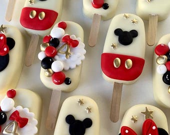 Gluten Free Mickey Mouse Theme Cakesicles Birthday Gift Party Favors