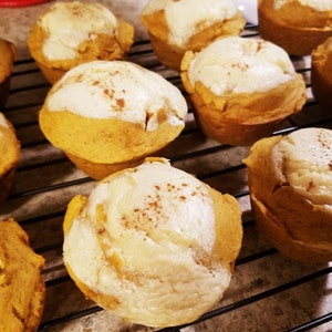 Gluten Free Pumpkin  Cheesecake Muffins Dessert  Birthday Anniversary Gift Box