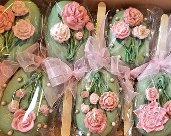 Gluten Free Cactus Roses Cakesicles Cake Pops Birthday   Wedding Anniversary Baby Shower  Gift Easter Mother's Day