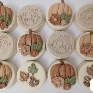 Gluten Free Fall Pumpkin Leaves Chocolate Oreos Birthday School Gift Thanksgiving Holiday