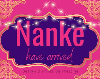 Personalised signs | wedding |Nanke signs| Dadke signs  | High quality. Ready to display sign or Digital download. Colourful.