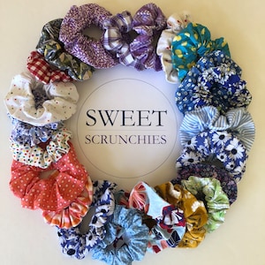 Make Your Own Custom Pack of Scrunchies Gift ideas, Handmade Scrunchies, Custom Pack image 1