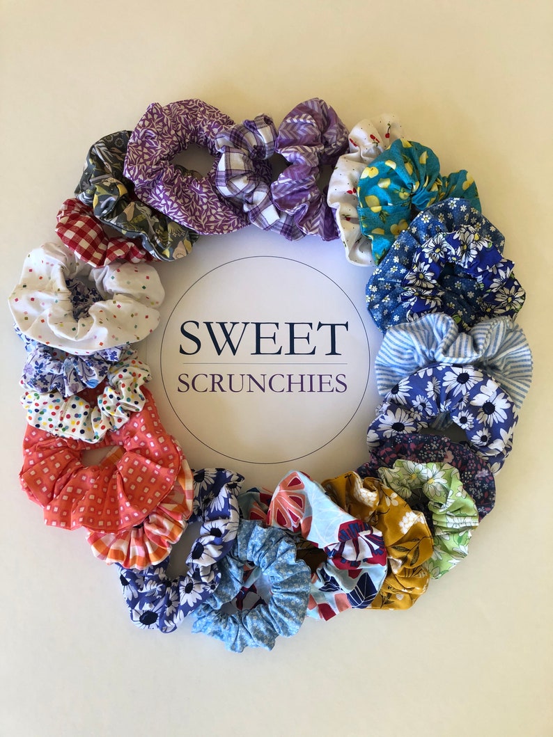 Make Your Own Custom Pack of Scrunchies Gift ideas, Handmade Scrunchies, Custom Pack image 1