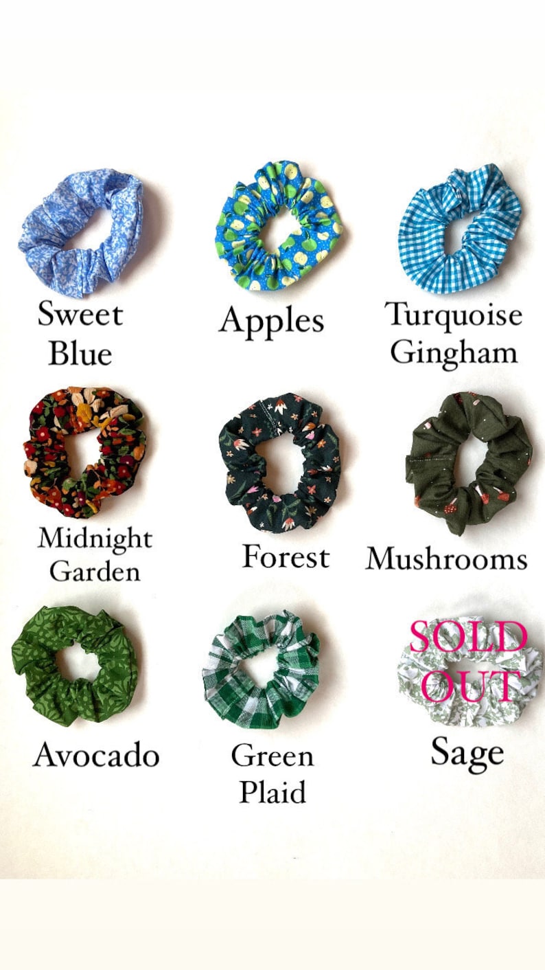 Make Your Own Custom Pack of Scrunchies Gift ideas, Handmade Scrunchies, Custom Pack image 7