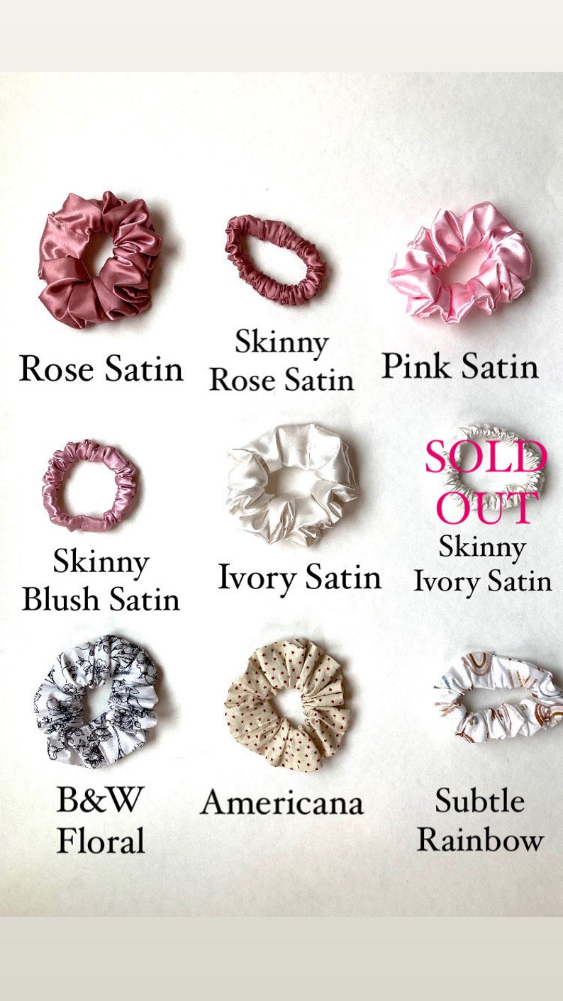 Make Your Own Custom Pack of Scrunchies Gift ideas, Handmade Scrunchies, Custom Pack image 8