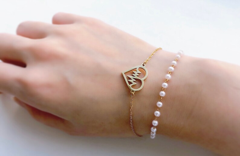 Pearl Heart Beat Bracelet