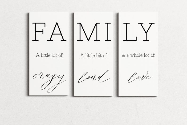 Family Printable Wall Art Family Sign Family Print Quote Etsy