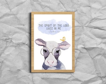 Lamb Bible Verse Wall Art Church Nursery Decor Scripture | Etsy
