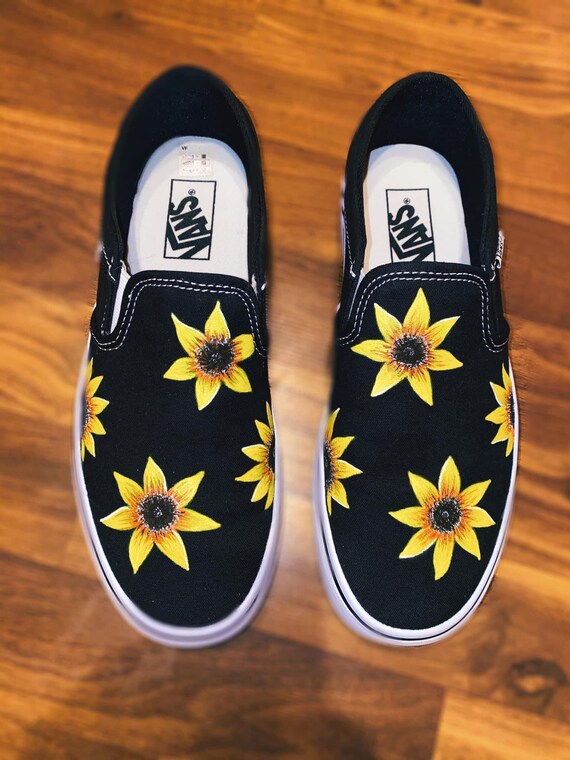 kids sunflower vans
