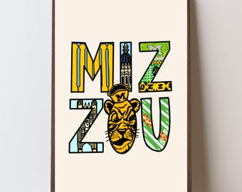 Póster de MIZZOU (impresión digital, 28 x 43 cm)