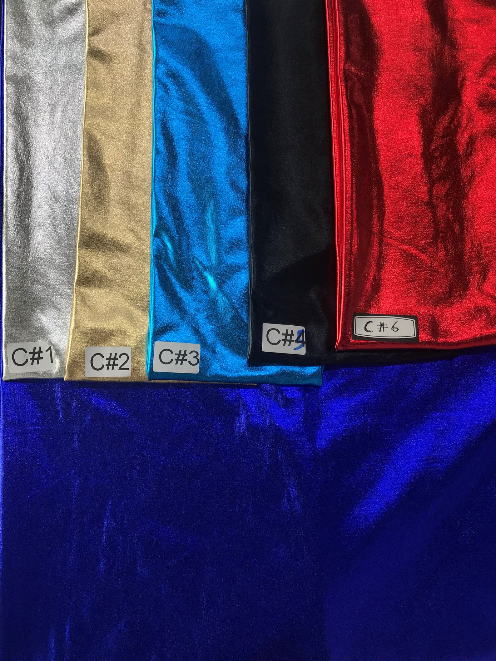 Black Metallic Lame Fabric 4way Stretch Foil Fabric 6 Etsy