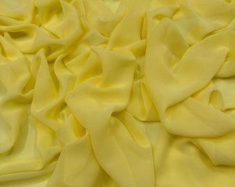 Gelbes Chiffon, schiere leichtes Gewebe, 60 ", Bekleidung & Kleidung, DIY, Nähen