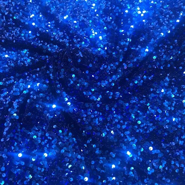 Royal Blue Velvet Pasni Set main image 1