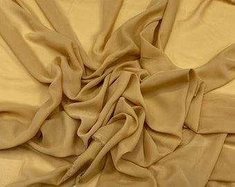 Gold Chiffon, 58/60&quot;, High Multi Chiffon, sheer light weight fabric, Sold By The Yard