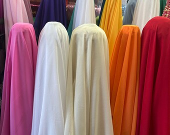 Chiffon, high-multi chiffon, sheer light-weight fabric, 58/60&quot;,