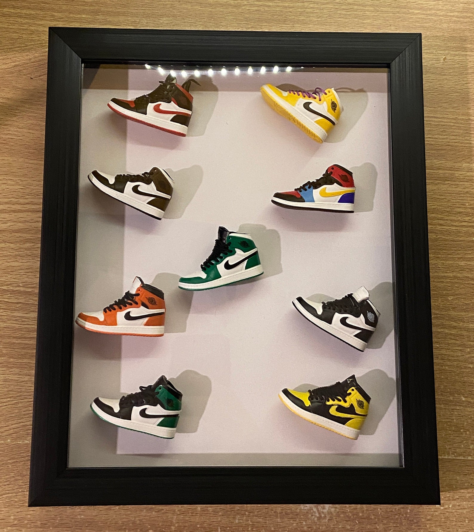 Sneaker Frame with 3D Mini Air Jordan sneakers Mini Shoes Etsy