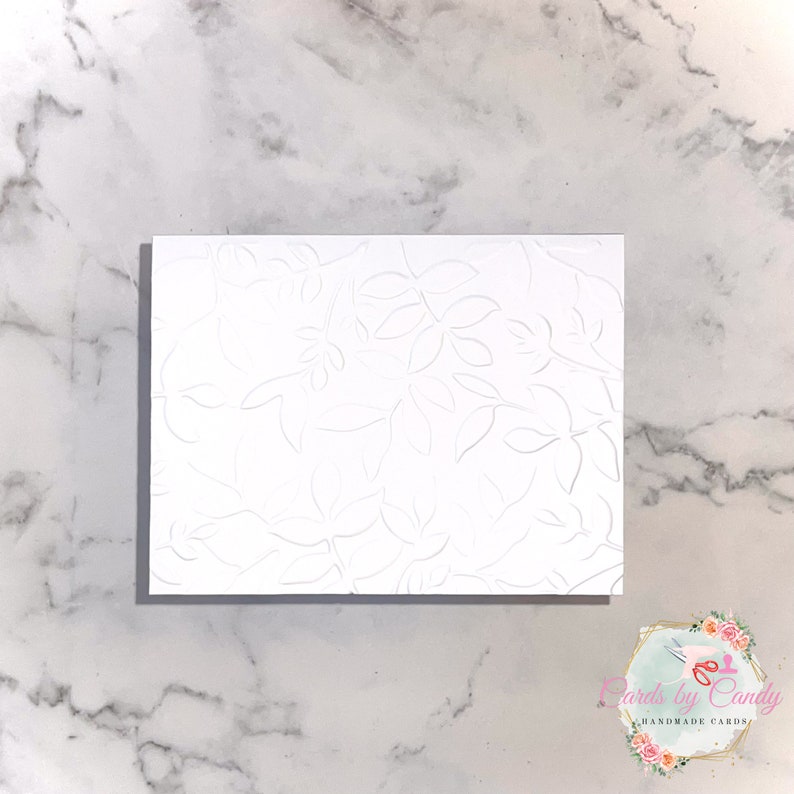 Handmade Embossed Blank Note Cards Set of 5 Cards With Envelopes - Etsy