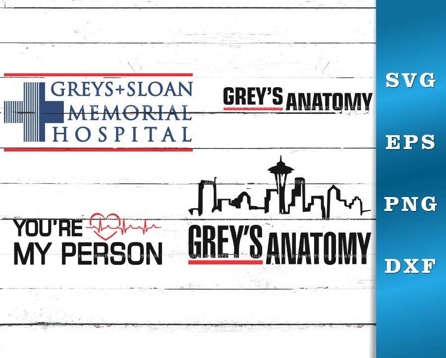Greys Anatomy SVG Greys Anatomy Cricut Bundle Grey's | Etsy