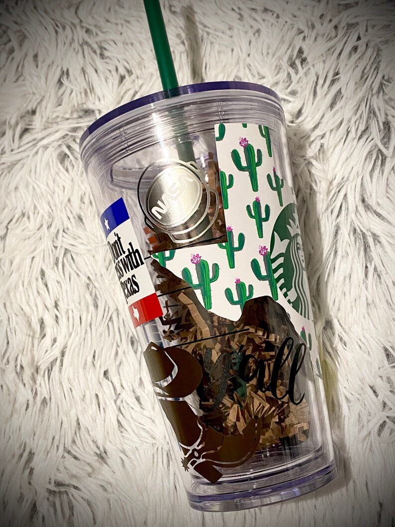 Texas Starbucks Cup Etsy