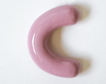 Handmade Wall Ceramic Letter - LETTER C