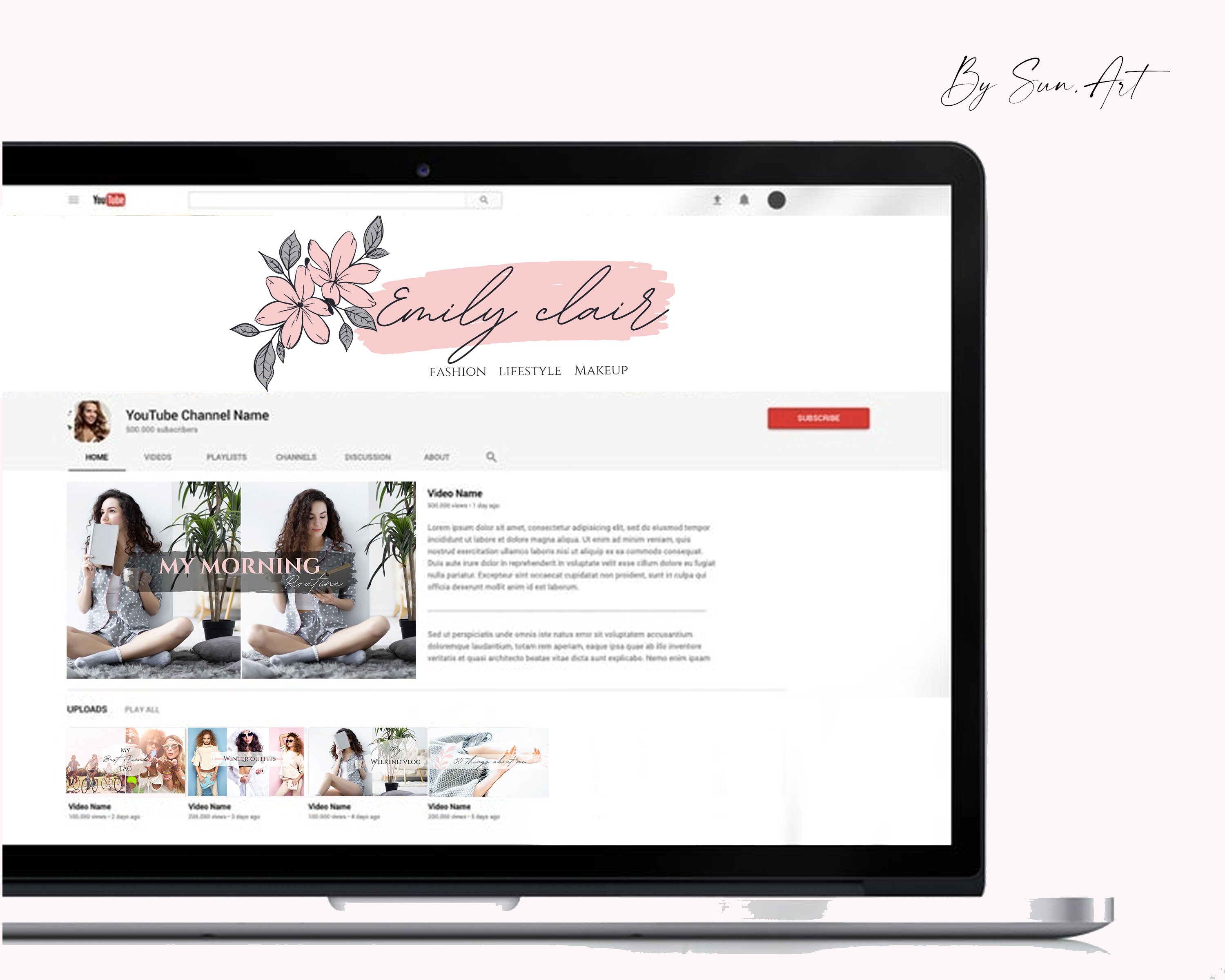 Template YouTube Channel Editable Canva Template Canva | Etsy