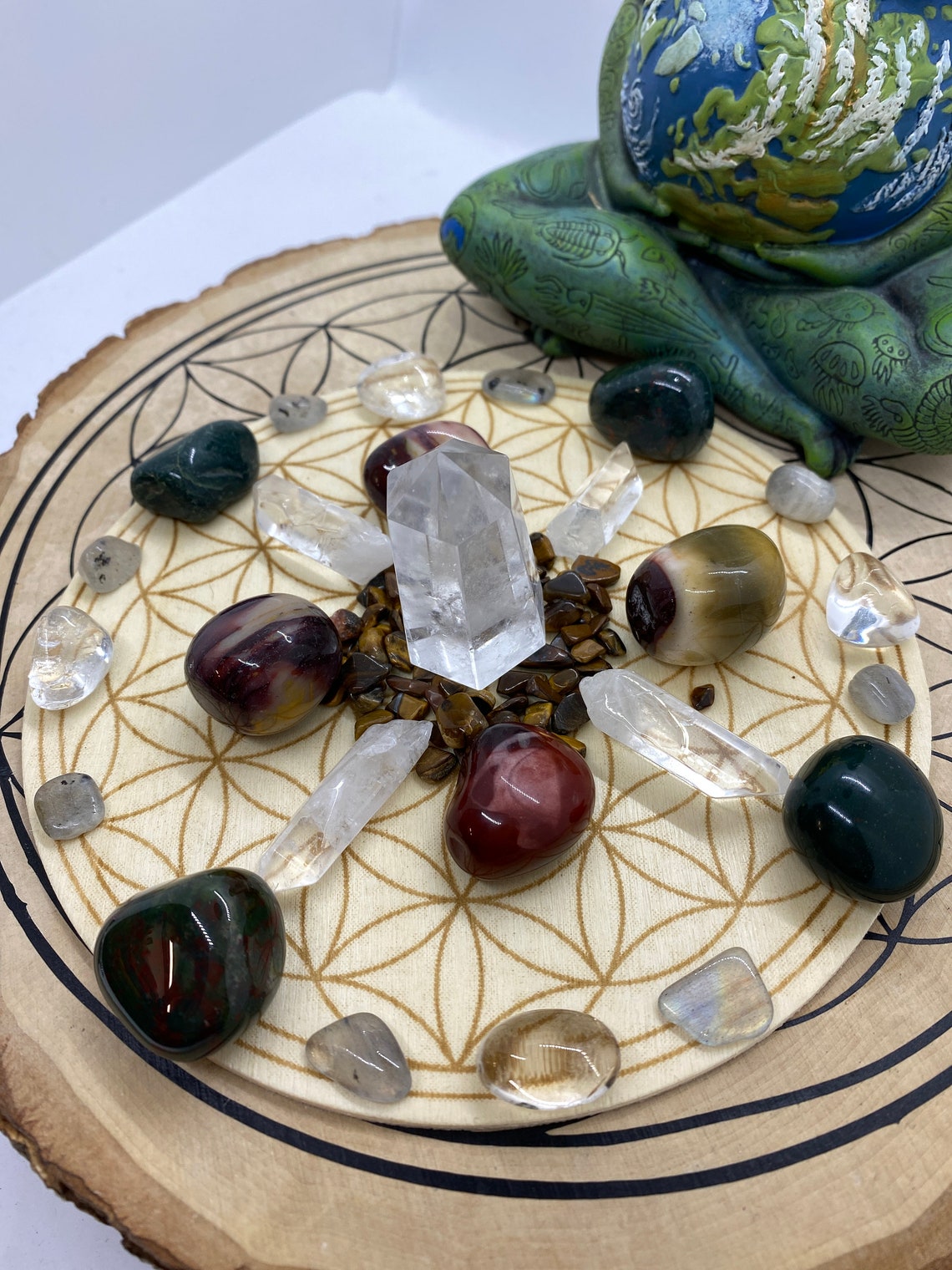 Karmic & Past Life Healing Crystal Grid Kit 6 Grid Etsy