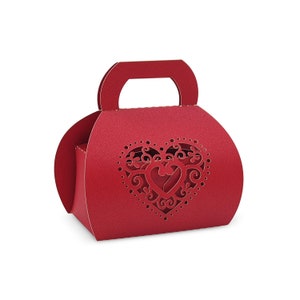 SWEET BOX HUWELIJK - ivoren gunstdoos - lasergesneden doos - cadeau voor bruid - gunsten rode doos - kleine bonbondoos