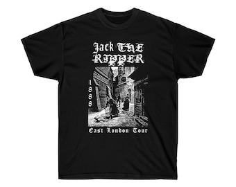 Jack The Ripper T-Shirt, Victorian London, Cult Horror Tee