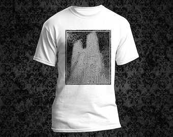 Zdzislaw Beksinski, Notre Dame, Dystopisch Surrealisme, Mystiek, Occult, Tekening, Pagan T-Shirt