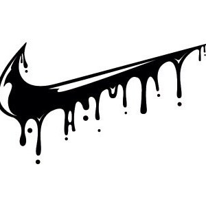 dripping nike sign