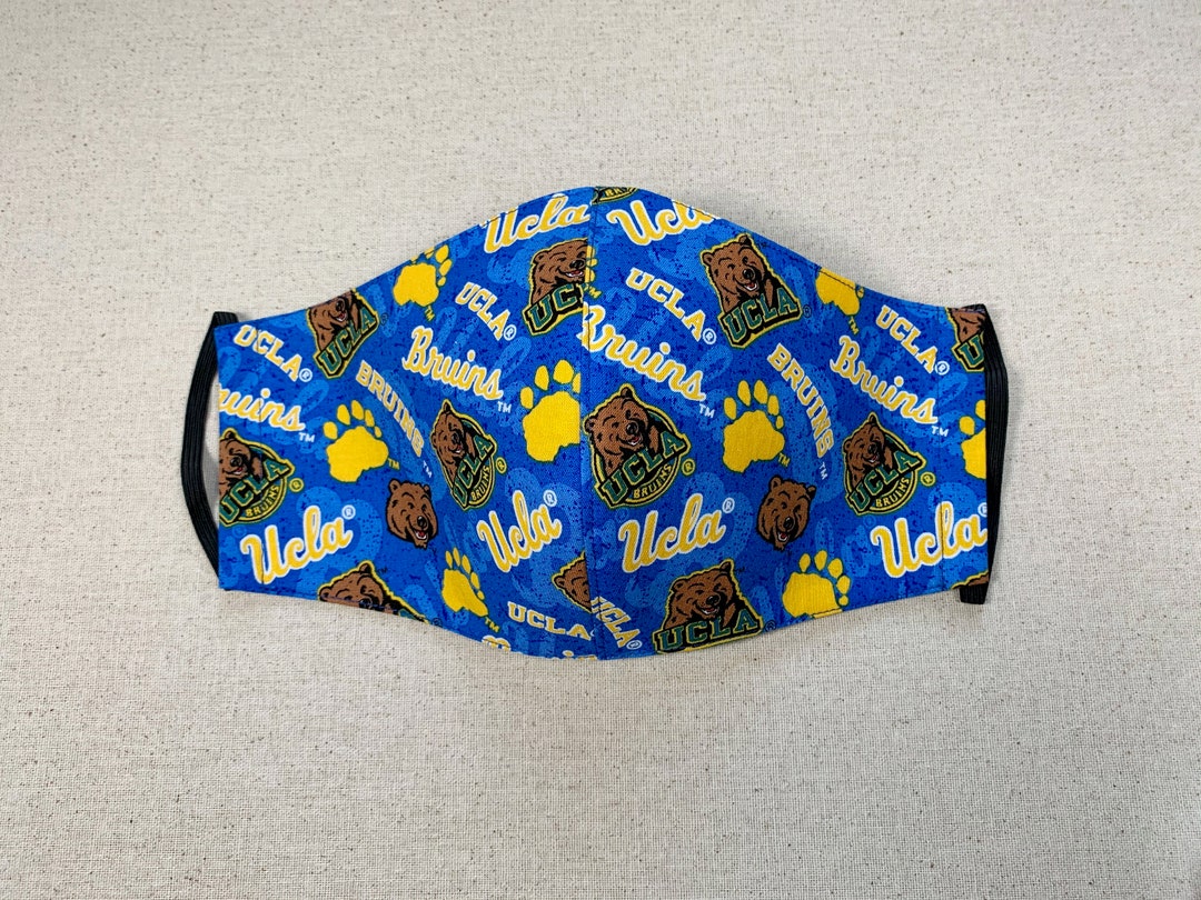 UCLA Bruins Face Mask, Made in USA Face Mask, Blue and Gold UCLA Face