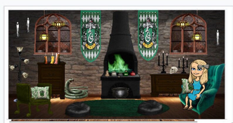 Bitmoji Virtual Classroom-Harry Potter Hogwarts Houses