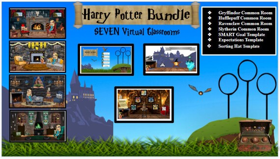 Harry Potter Themed Open House Bundle! Bitmoji Virtual Classroom
