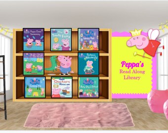 Bitmoji Virtual Classroom-Peppa Pig Read Along (10 weitere Links enthalten!)
