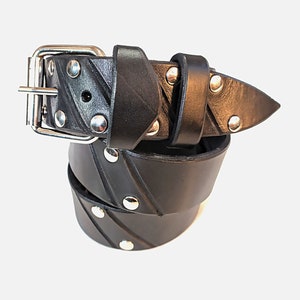 Full Grain Unisex High Quality Genuine Black LEATHER MODERN BELT/Valentine Day/Christmas Gift