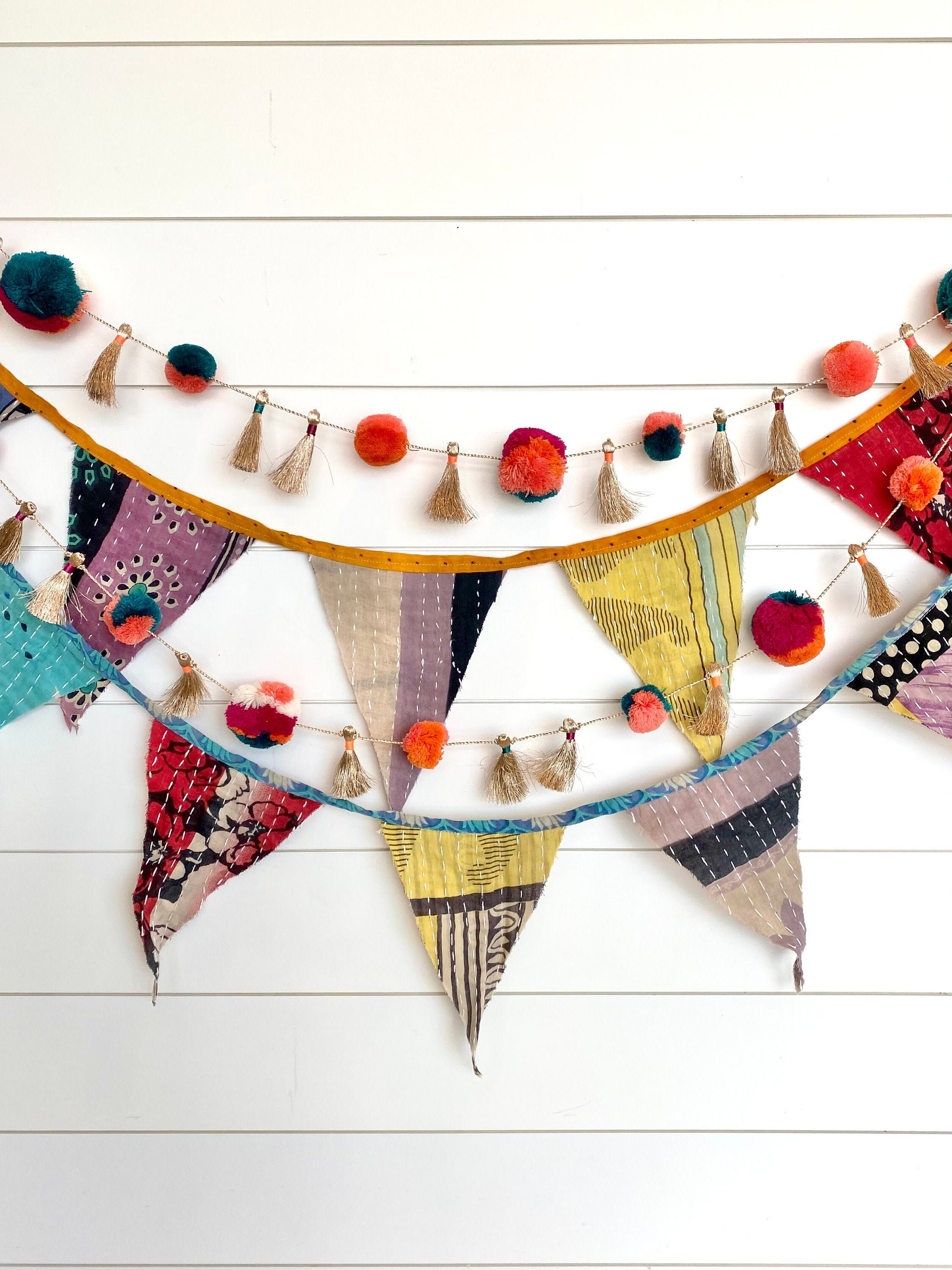 2 Styles of Bohemian Garland Boho Home Decor Wall Hangings Etsy