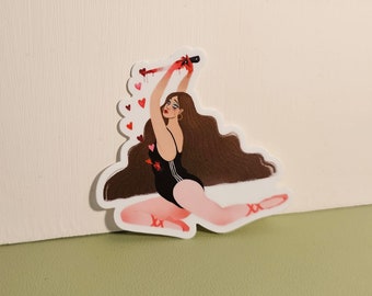 Ballerina Matte Vinyl Sticker