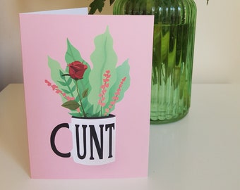 Swear Valentines day card | funny valentines card | c*nt valentines | humour love card