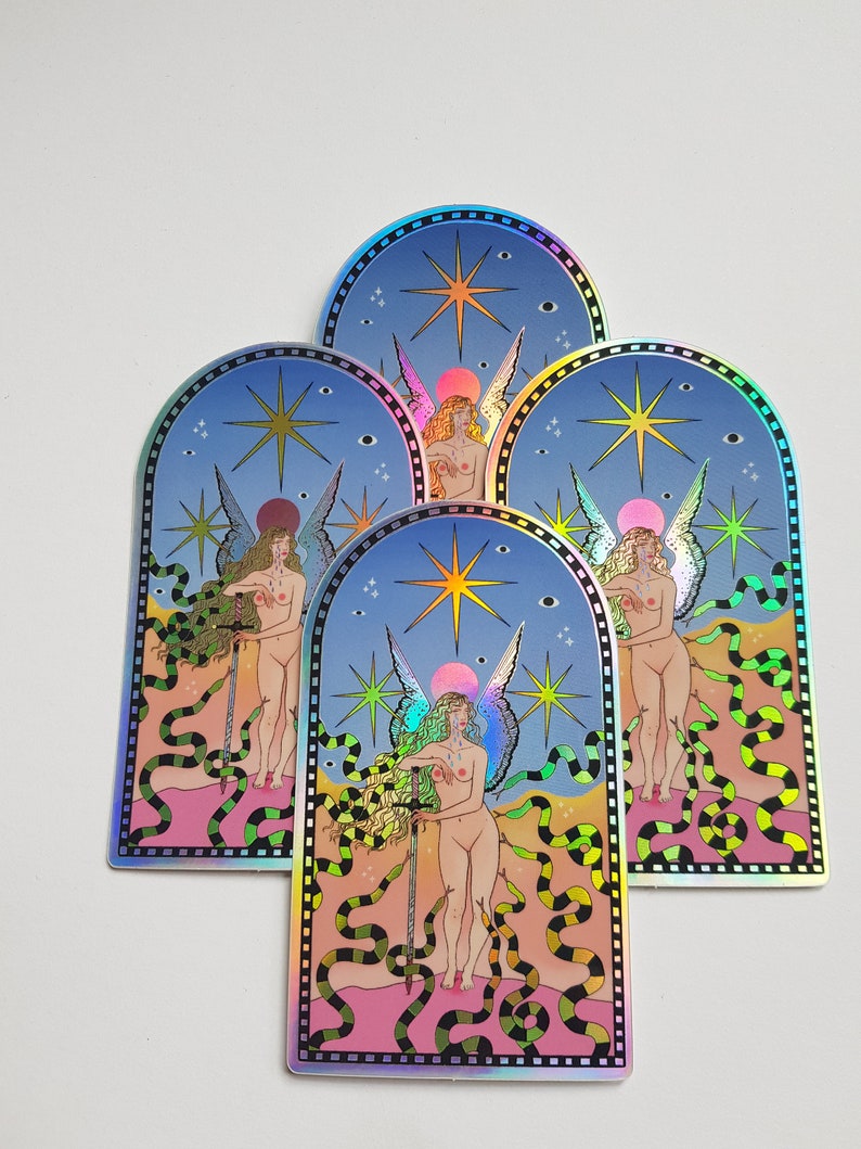 Holographic Vinyl Sticker Etsy Canada